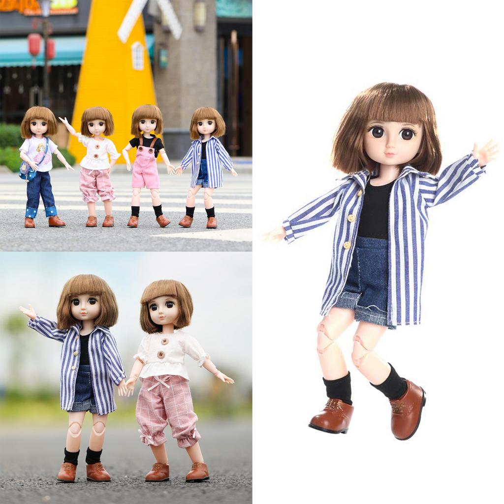 14.2 Inch Flexible BJD Girl Doll Fashion Toy For Girls Gift & Accessories