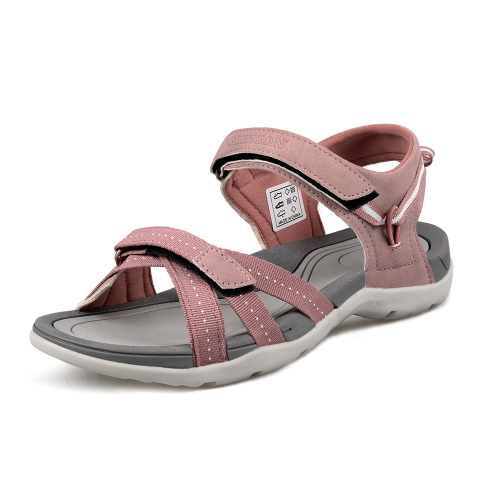 GRITION Women Sandals Fashion 2021 New Female Shoes Open Toe Outdoor Flat Heels Summer Beach Casual Non-Slip Lightweight 37-40