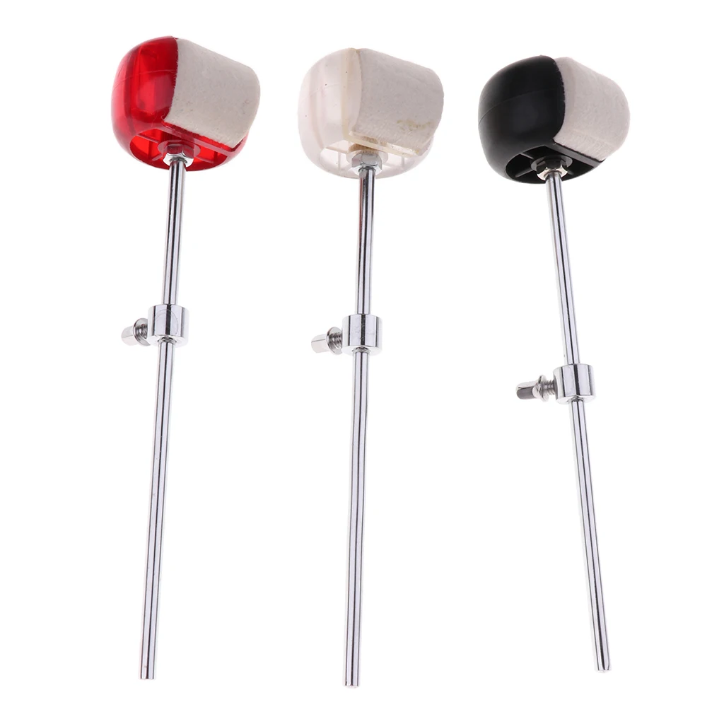 3 Color Bass Drum Beater Hammer  for Percussion Drummer Instrument