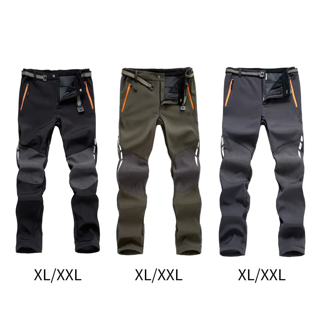 Cycling Pants Water Resistant Tights Lined Cargo Wear Trousers for Work Hiking Ski Sports Gym Outdoor Mens