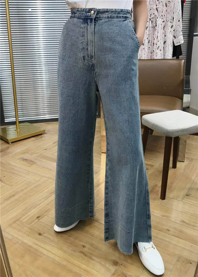 good american jeans 2021 Early Spring New Products Fashion Pocket Bow Knot Straps Close Feet High Waist Thin All-match Jeans fashion clothing