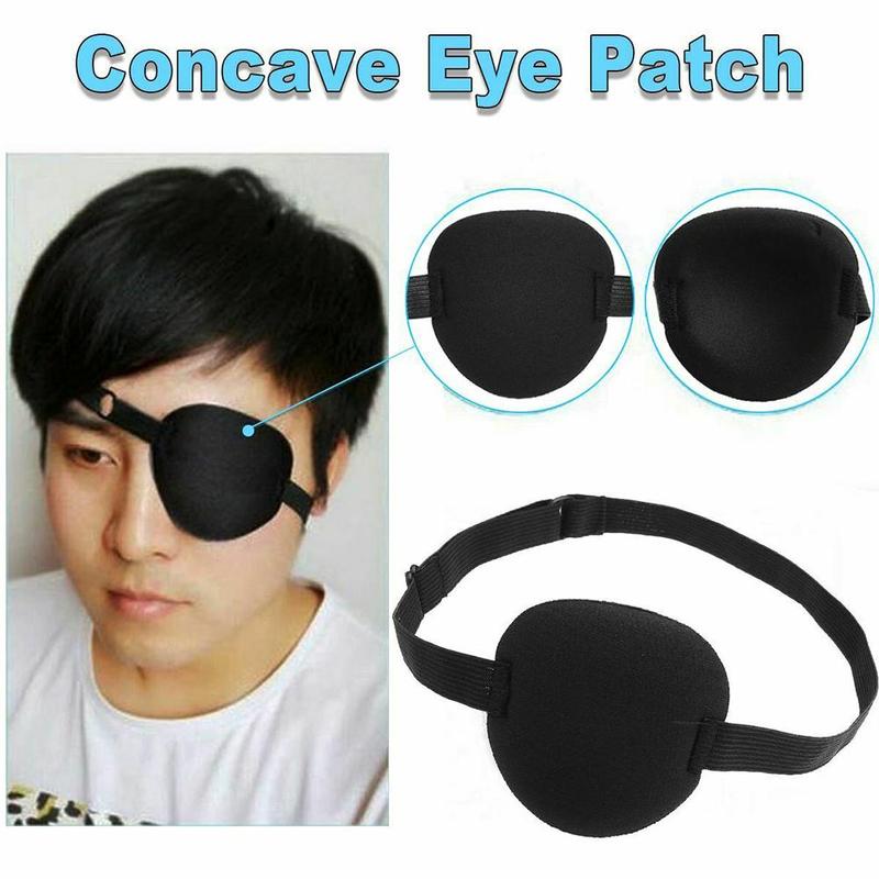 Best of Pirate Eye Patch Unisex Black Single Eye Patch Eyepatch One Eye Washable Adjustable Concave Eye Patch Kid Pirate Cosplay Costume Reviews & Tips