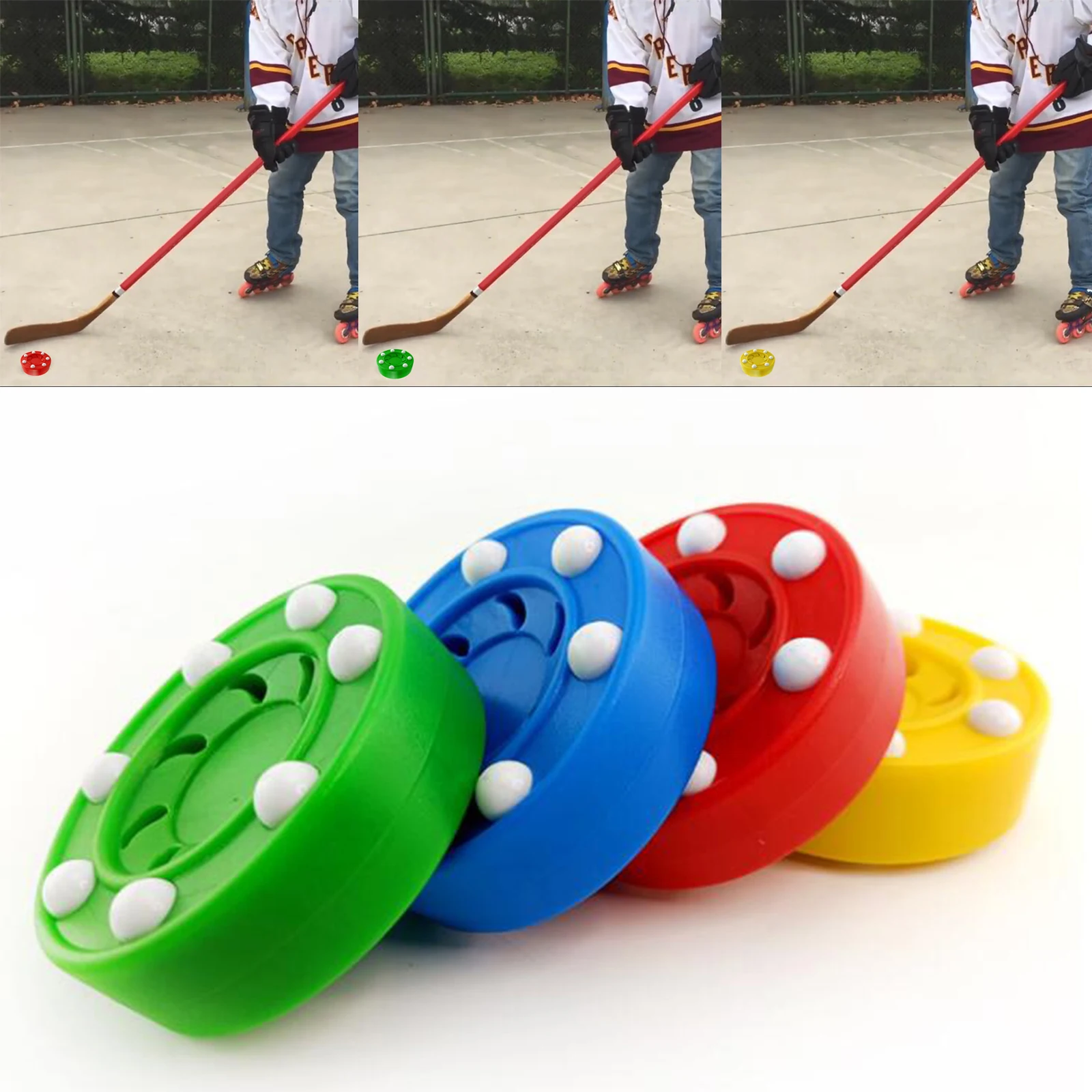 Durable 7.5x2.5cm Roller Hockey Puck Standard Pucks Trainer Puck Accessories