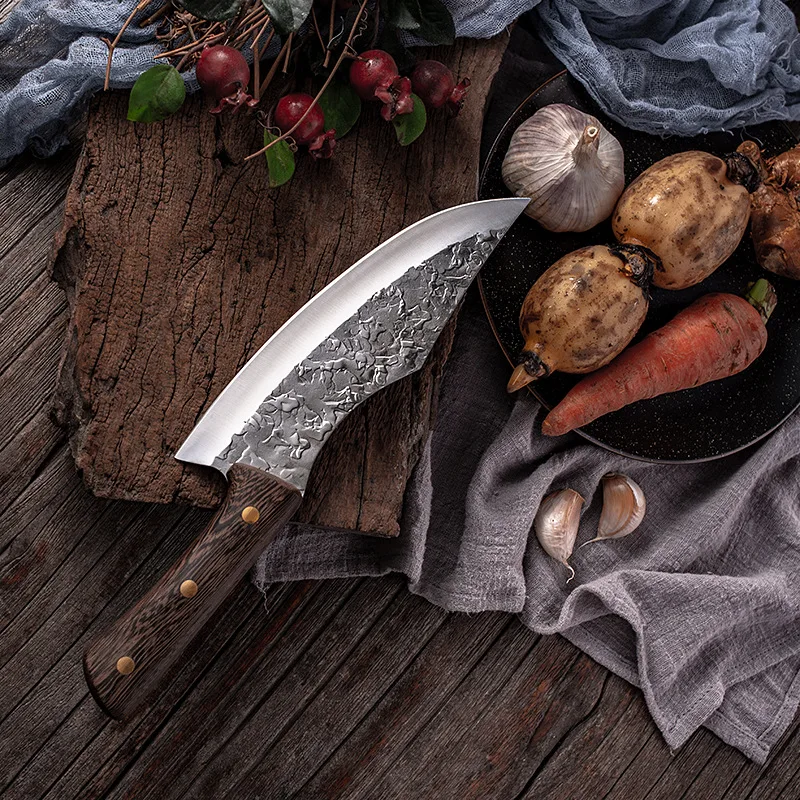 Кованый нож,  кухонный резец для мясника из .