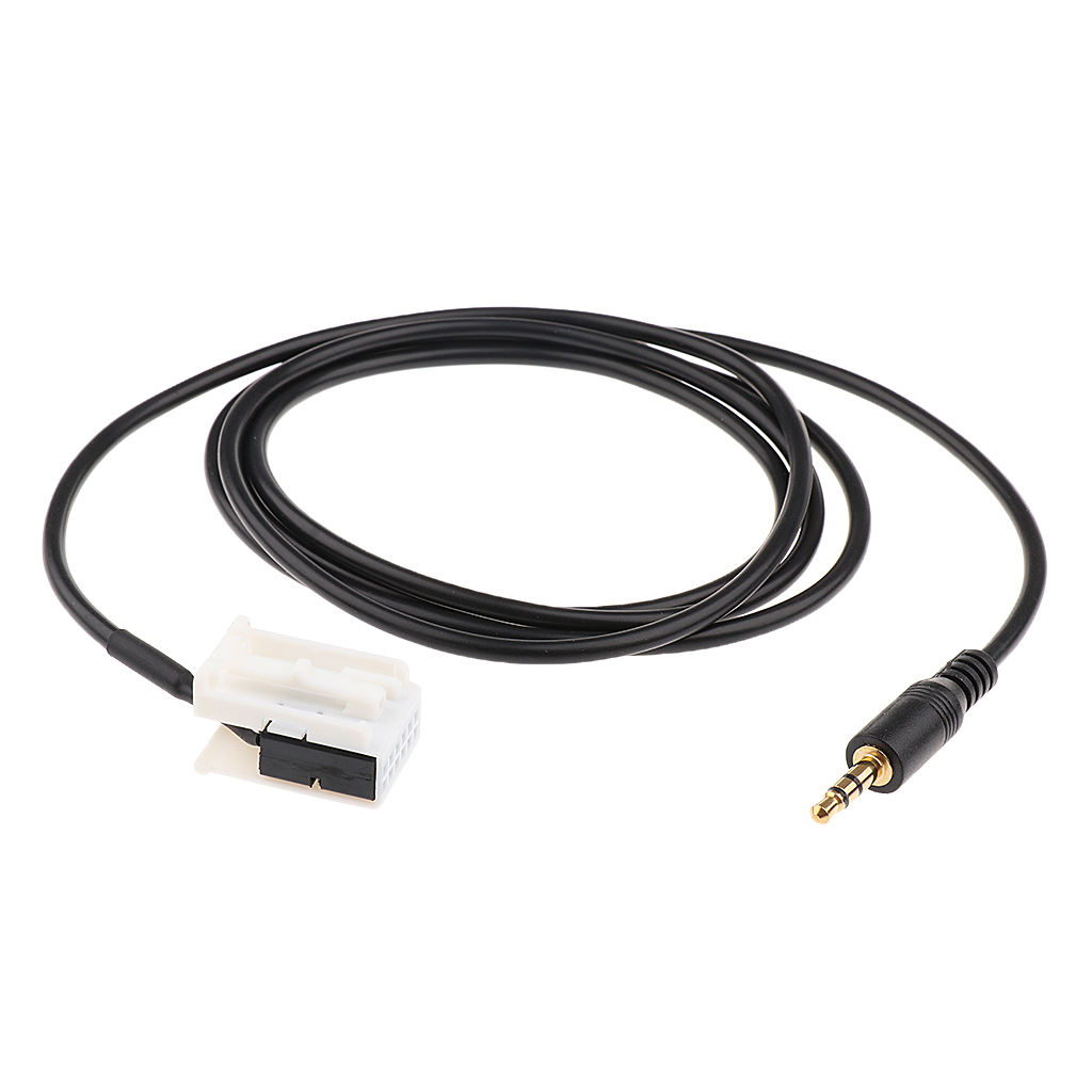Car Aux Cable 3.5mm MP3 Audio 12-Pin Stereo Input Adapter For Peugeot 307 308 408 407 507 Sega  Citroen C5 C4 RD4 Etc