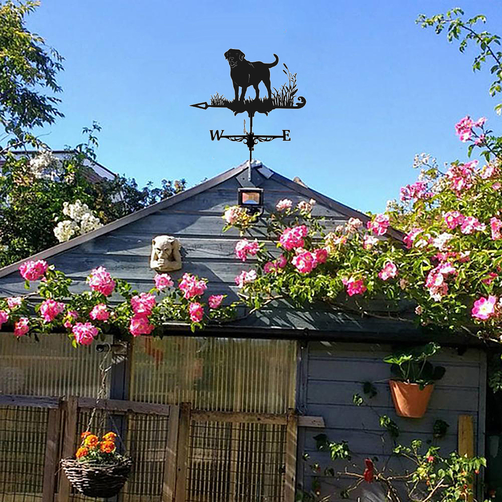 Weather Vane Wind Direction Indicators Home Roof Garden Farm Helicopter Metal Weathervane Farm Durable Roof Mount