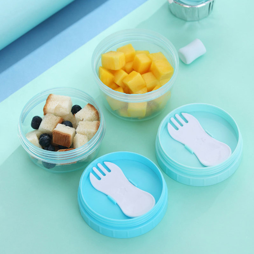 Portable Baby Food Storage Box Essential Cereal Solid Color Infant Milk