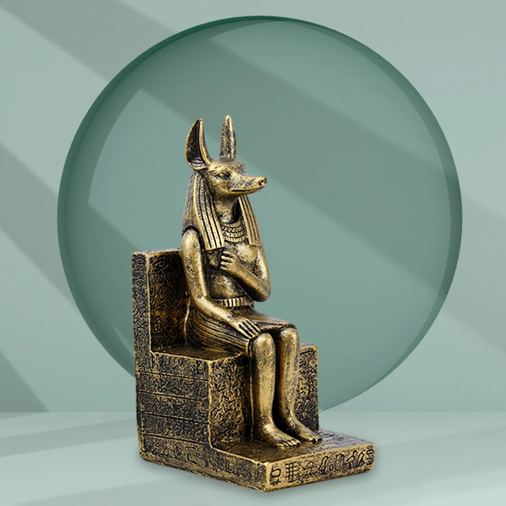 Egyptian Resin Craft Home Decor Modern Vintage Anubis Figurine Statue for Home Tabletop Ornaments Crafts