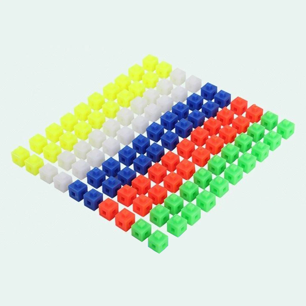 50pcs Plastic Interlocking Math Link  Preschool Learning Toy