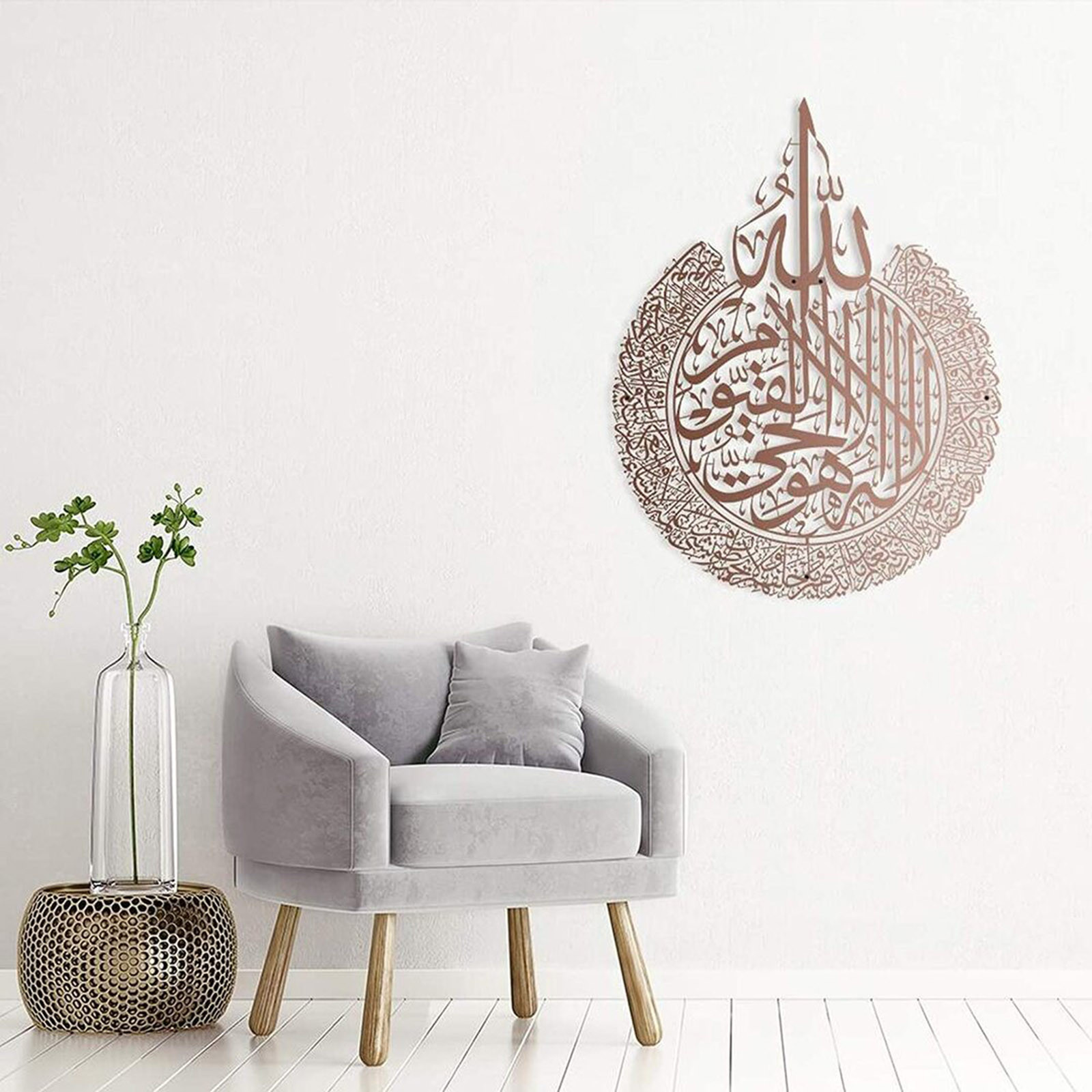 Исламская Ayatul Kursi Wall Art акриловые Рамадан Исламская домашний Декор  стены Стикеры мусульман Исламская каллиграфия украшения на Рамадан ИД |  AliExpress