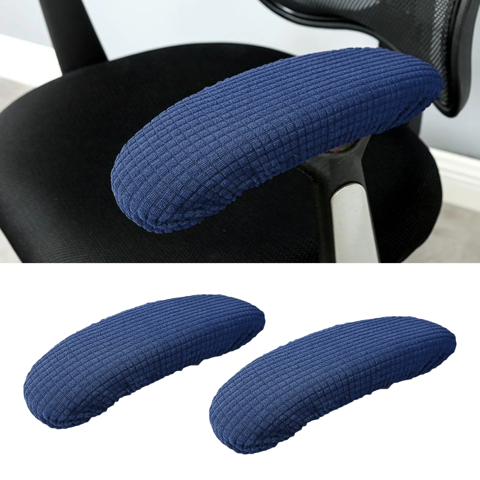 2pcs Chair Armrest Covers For Home Office Chairs For Elbow Polyester Armrest Slip Proof Sleeve Chair Arms Cover