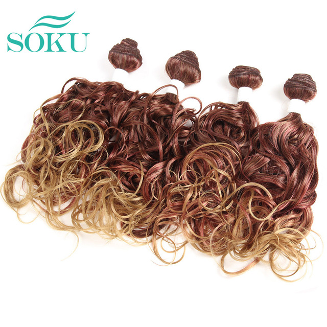 Synthetic Hair Bundles Bouncy Curly Hair Extension Weave Weaving Ombre Brown Flower Type Hair Weft For Women 4 Bundles SOKU tanie i dobre opinie Włókno odporne na wysoką temperaturę luźne pofalowane CN (pochodzenie) RWF-9517 Black Ombre Brown Heat Resistant Synthetic Hair Bundles Bouncy Curly Hair Extension Weave Weaving Ombre Brown Flower Type Hair Weft For Women 4 Bundles SOKU tanie i dobre opinie Włókno odporne na wysoką temperaturę luźne pofalowane CN (pochodzenie) RWF-9517 Black Ombre Brown Heat Resistant