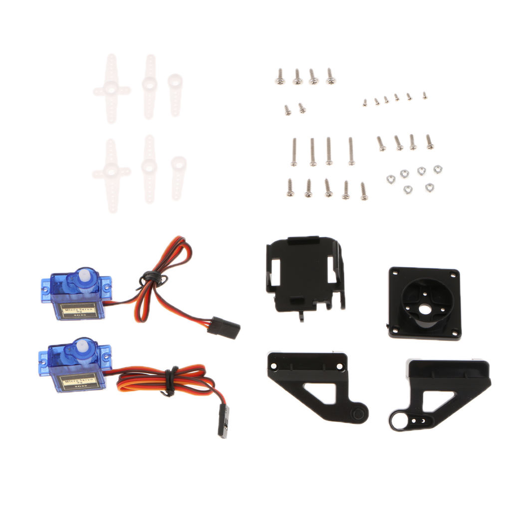 Pack of 2 Servos PT Pan / Tilt Camera Platform, Vibration Damping