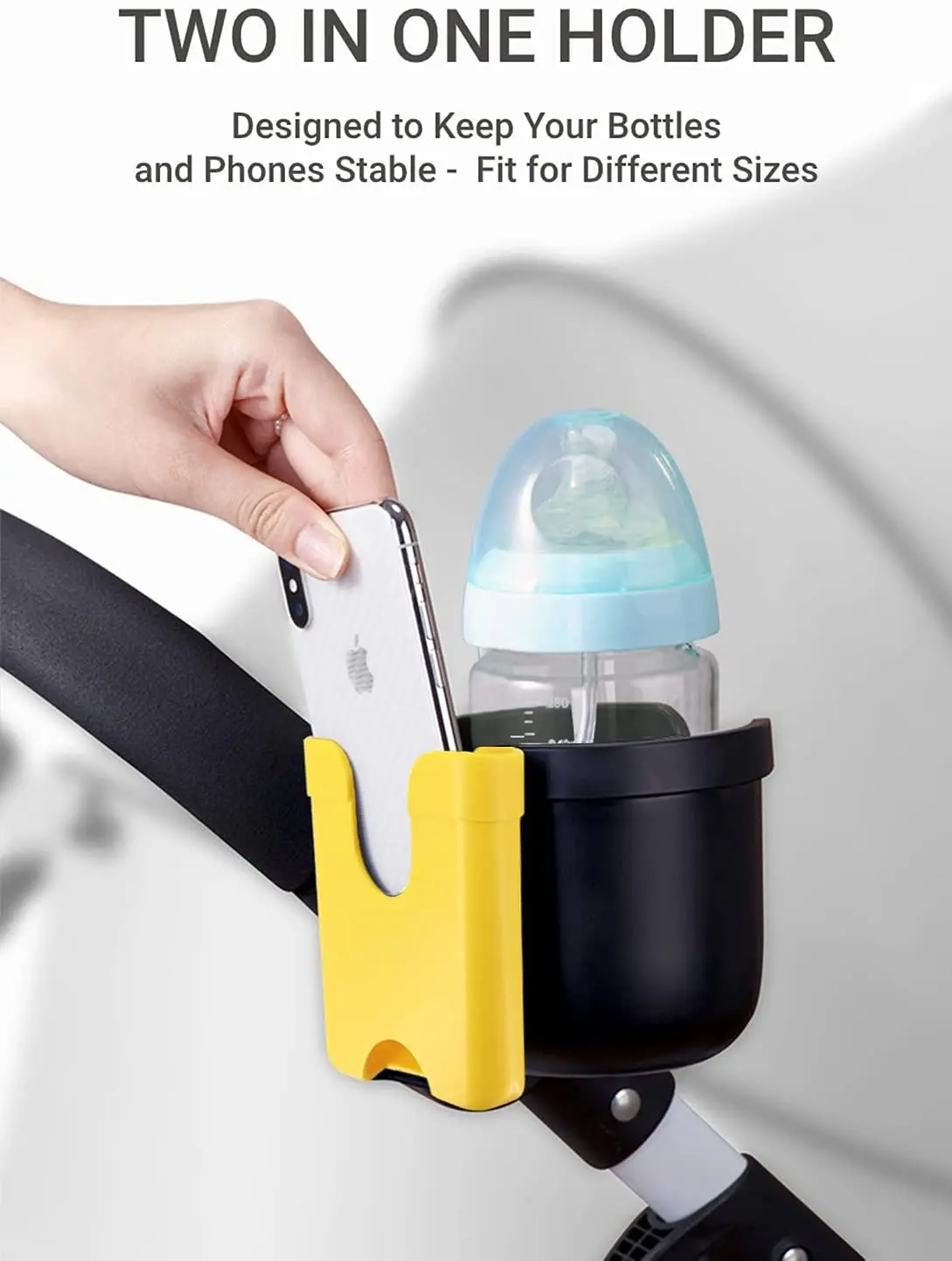 baby stroller cover for winter 2-in-1 Stroller Cup Holder with Phone Holder Universal Cup Holder for Strollers Baby Stroller Accessories for Buggy Pushchair baby stroller cover for rain