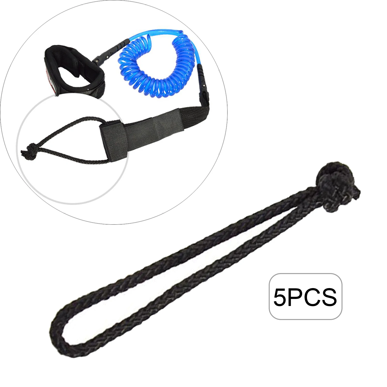 Set of 5 Leash String Cord for Stand-Up Paddle Board Surfboard Longboard