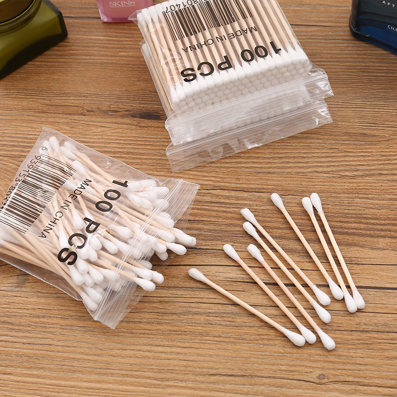 Best of 100pcs / pack Cotton Swab Double Head Beauty Makeup Cotton Buds Swab Wood Sticks Ears Cleaning Health Care Eco Friendly Reviews & Tips