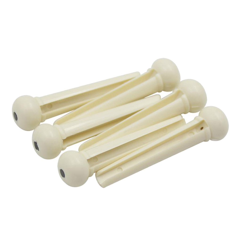 6 Pieces Wood Bridge Pins Guitar String Pegs for Acoustic Folk Guitar Parts