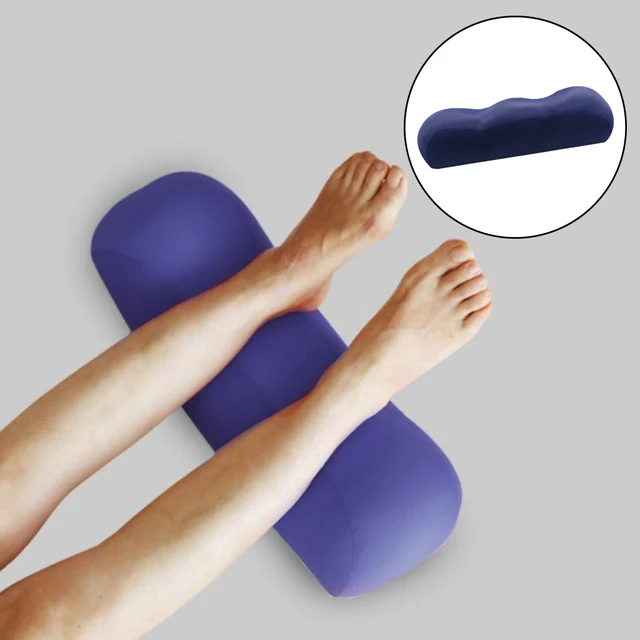 Bolster Pillow for Legs, Knees, Lower Back - 100% Memory Foam Half