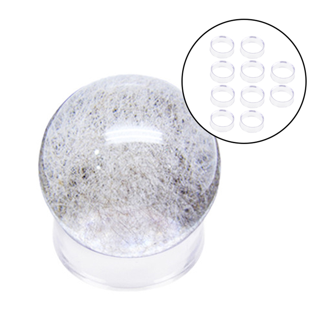 10 PCS Acrylic Clear Transparent Display Stand Sphere Holder Crystal Ball Quartz Glass Gems Base Pedestal Support