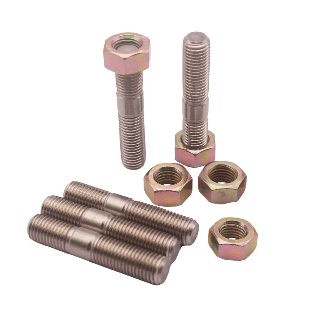 5x M10x1.25mm 50mm Turbo Stud Nut Kit Fit For   TD05H, TD06 Turbos