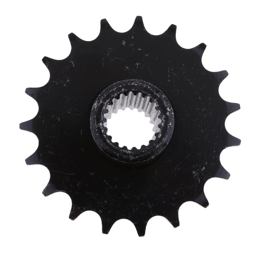 19 Teeth 428 Front Chain Sprocket Cog Gy6 125 150cc Quad Dirt Bike ATV Buggy Metal 19T Rear Sprocket Cog for 428 Chain Black