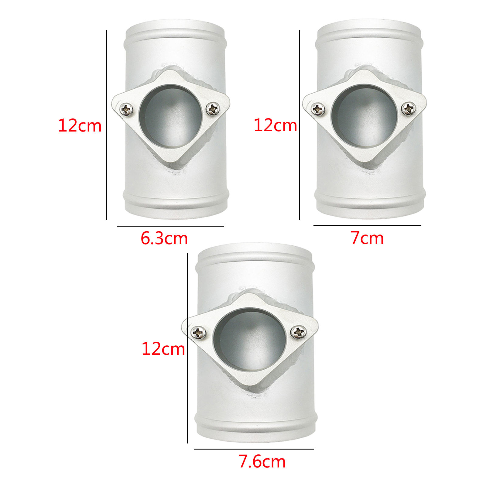 Auto Air Flow Meter Flange Base Air Intake Meter Mount Compatible for Nissan for VW Air Flow Meter Sensor