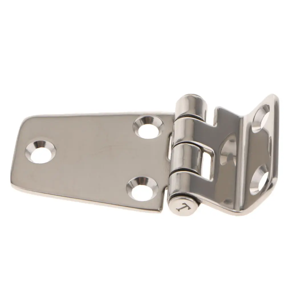 Boat Door Hinge Marine 304 Stainless Steel Hinge Short Side Cabinet RV Yacht Marine Hardware Horsebox 75x40mm Boat Accessories