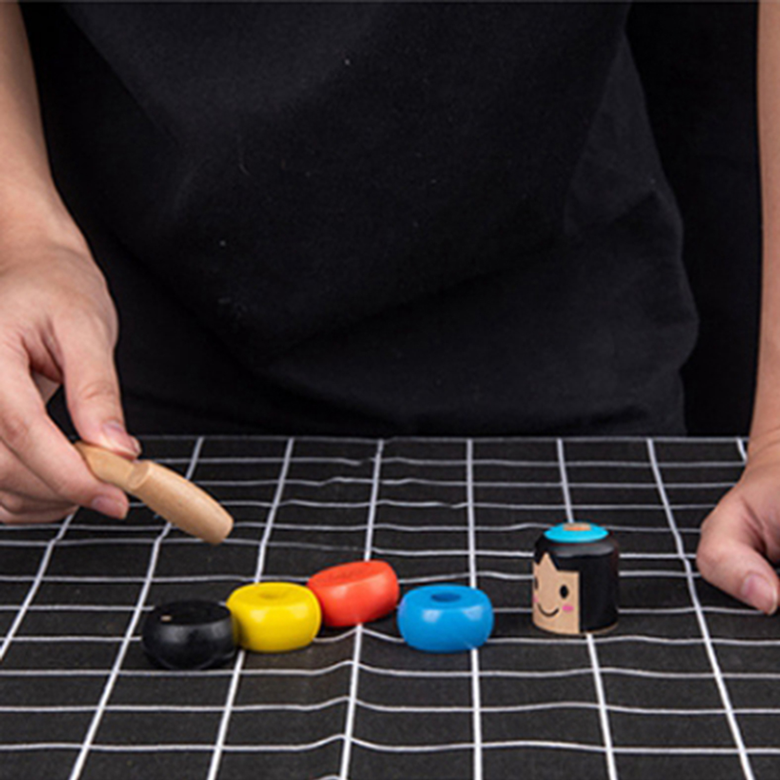 Funny Unbreakable Wood Man Magic Wooden Toy Immortal Kids Gifts Birthday