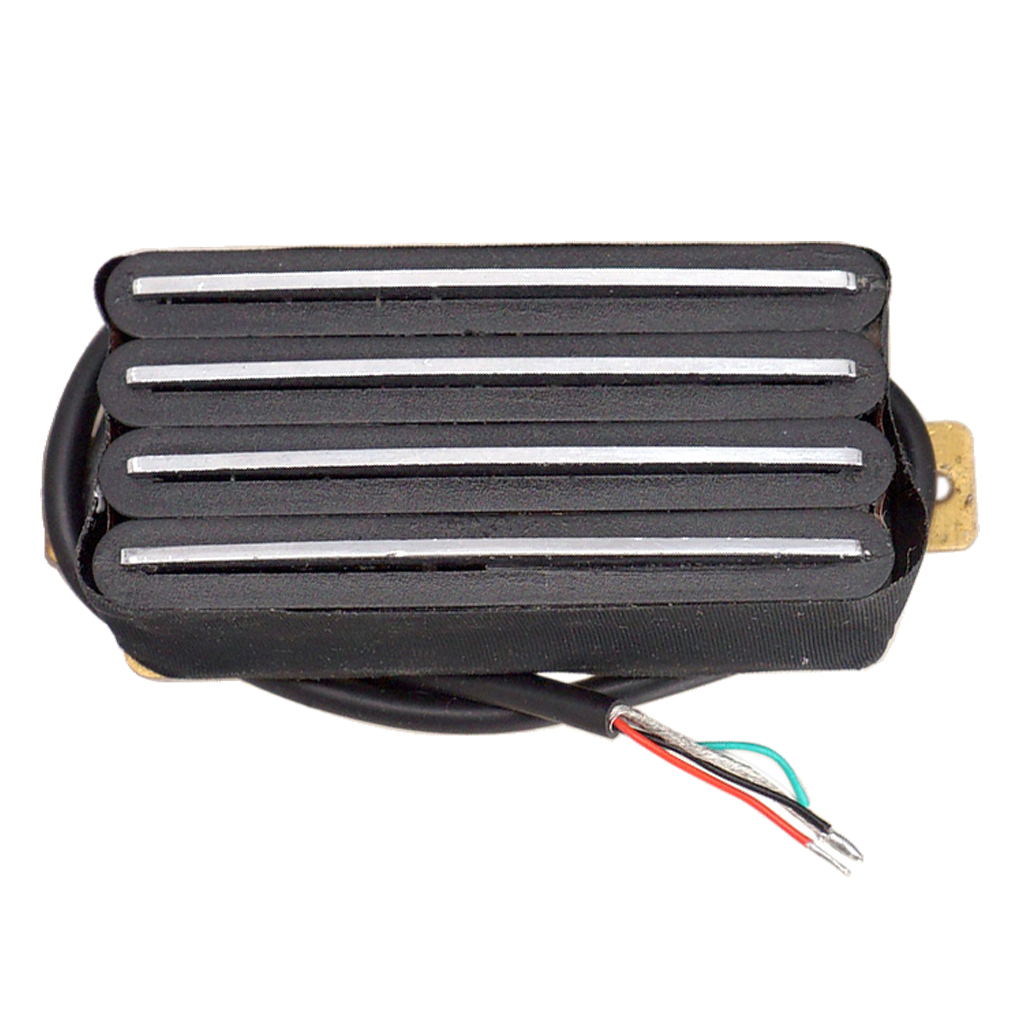 Black 4 Rail Humbucker Pickup for Electric Guitar Musical Instrument Parts