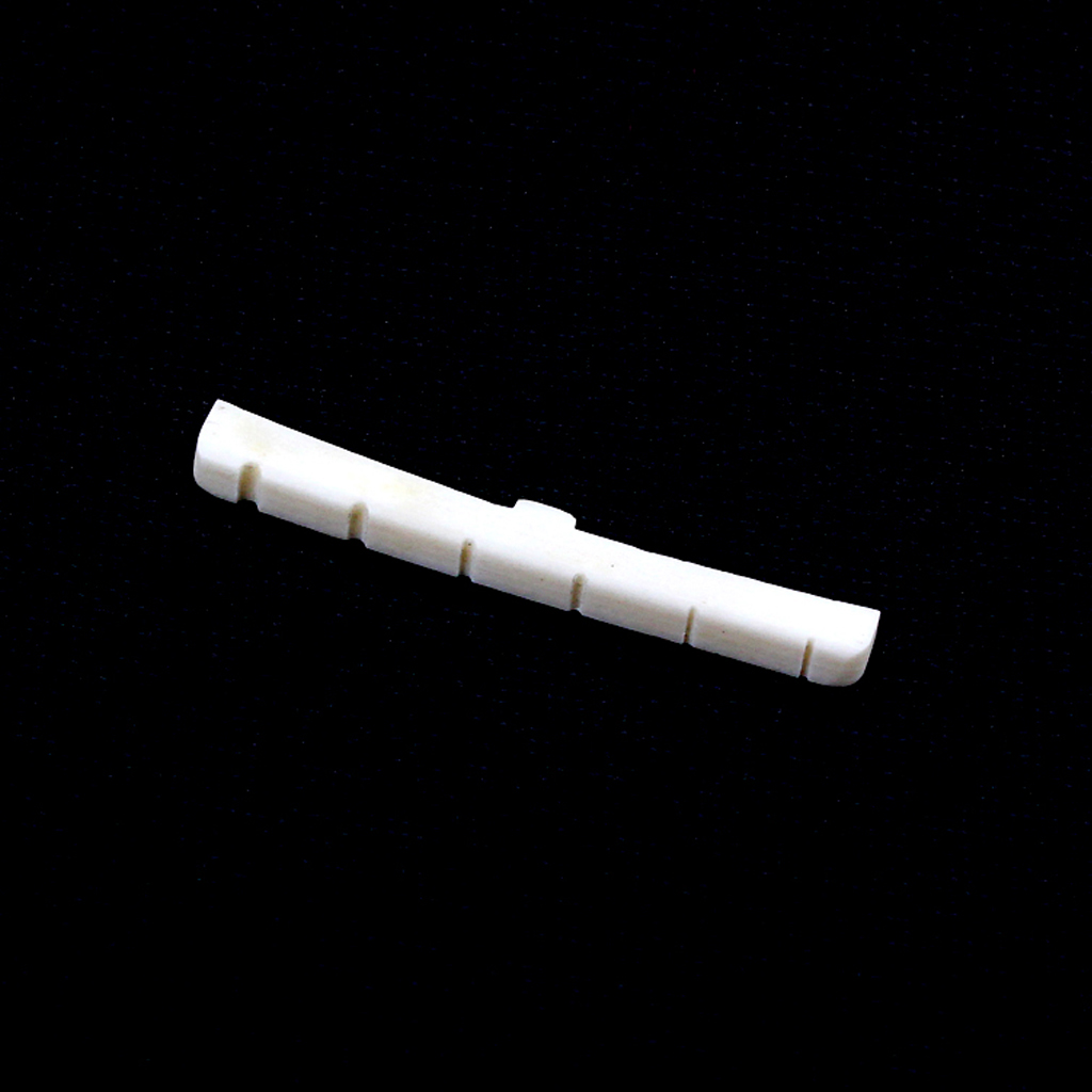 42.6x3.3x4.8mm Genuine Bone Nut for Electric/Acoustic Guitar Slotted Neck