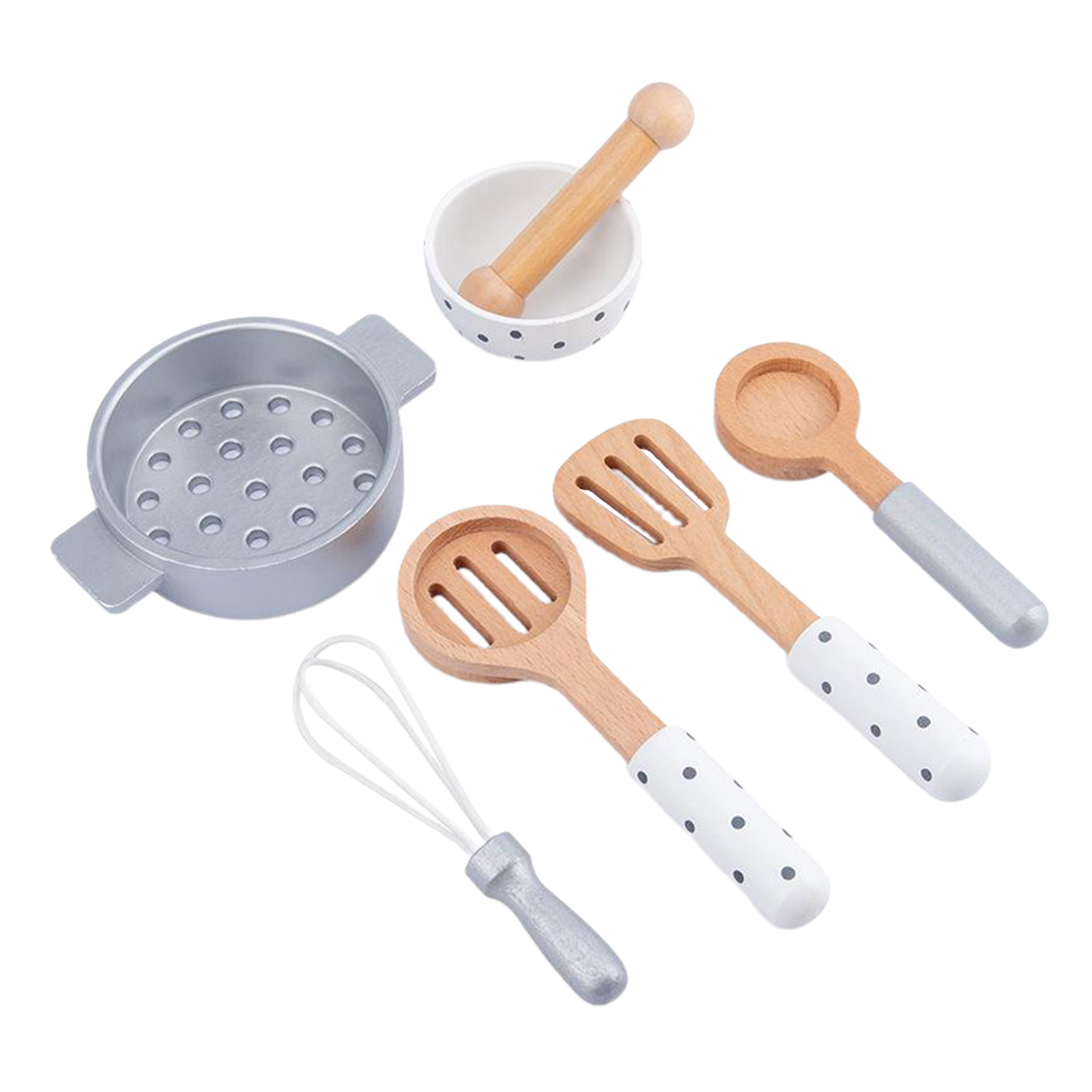 7pcs Kids Wooden Cutting Vegetable Toy Children Pretend Kitchen Food Play Toy for Toddler