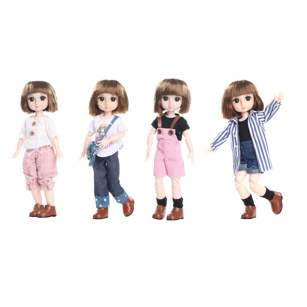 14.2 Inch Flexible BJD Girl Doll Fashion Toy For Girls Gift & Accessories