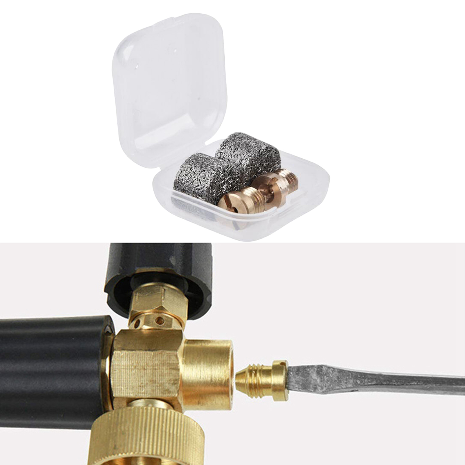 2x1.0mm/1.2 mm Orifice Nozzle Tips Foam Maker Filter Set for Snow Foam Lance