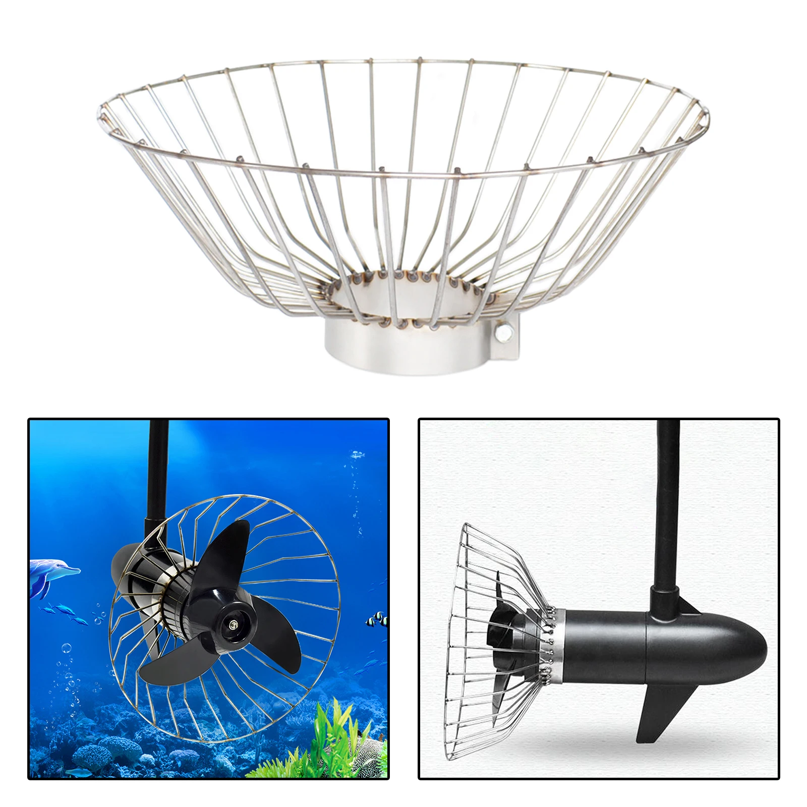 Propeller Safety Cage, Propeller Protector Anti-Winding Boat Motor Protective Net Boat Thrust Protection Guard for Canoe Kayak