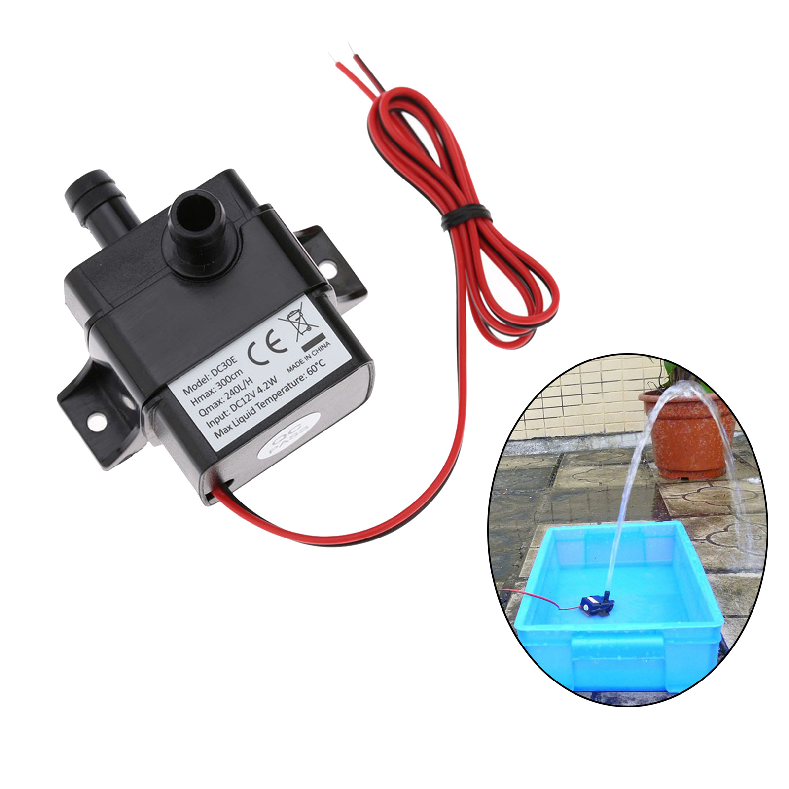 Pet Water Fountain Replacement Pump Brushless Works for Ceramic Dog and Cat Drinking Fountains Pet Supplies