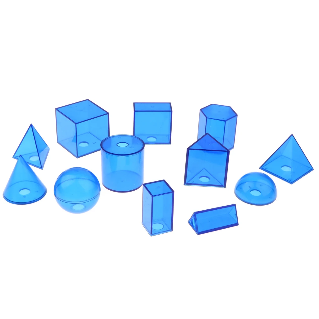 2pcs Geometric Solids - Volume Shape Learning Math Geometry Visual Aids