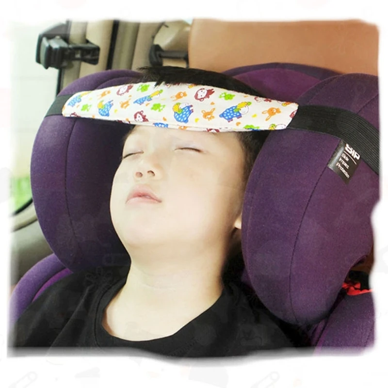 quilt Baby Car Seat Head Support Adjustable Fastening Belt Sleeping Positioner Strap flannelette sheets