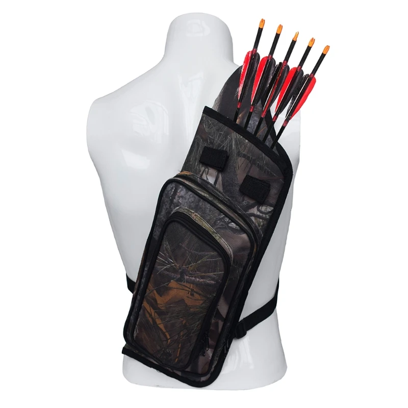 Details about   Arrow Shoulder Hunt 3 Strap Waist Bag Archery Quiver Holder Tube K Back Pouch CA 