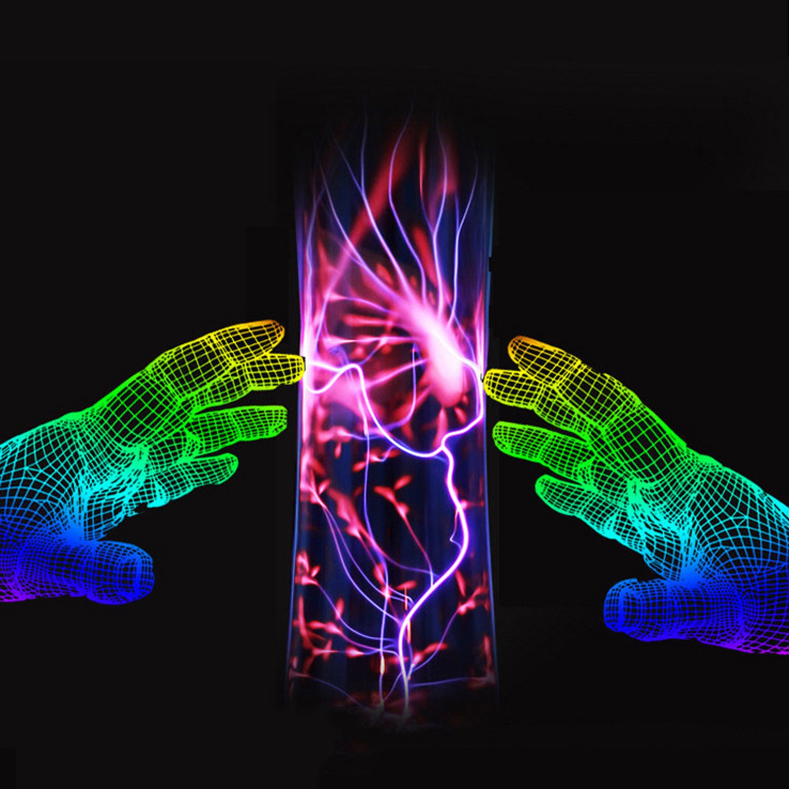 Plasma Ball Touch Sound Sensitive Plug in Nebula Electric Lamp for Living Room Gift Home Decor Desktop Decorations Bedroom