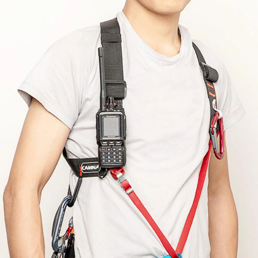 Adjustable Safety Harness Chest Ascender Shoulder Strap for Rock Climbing