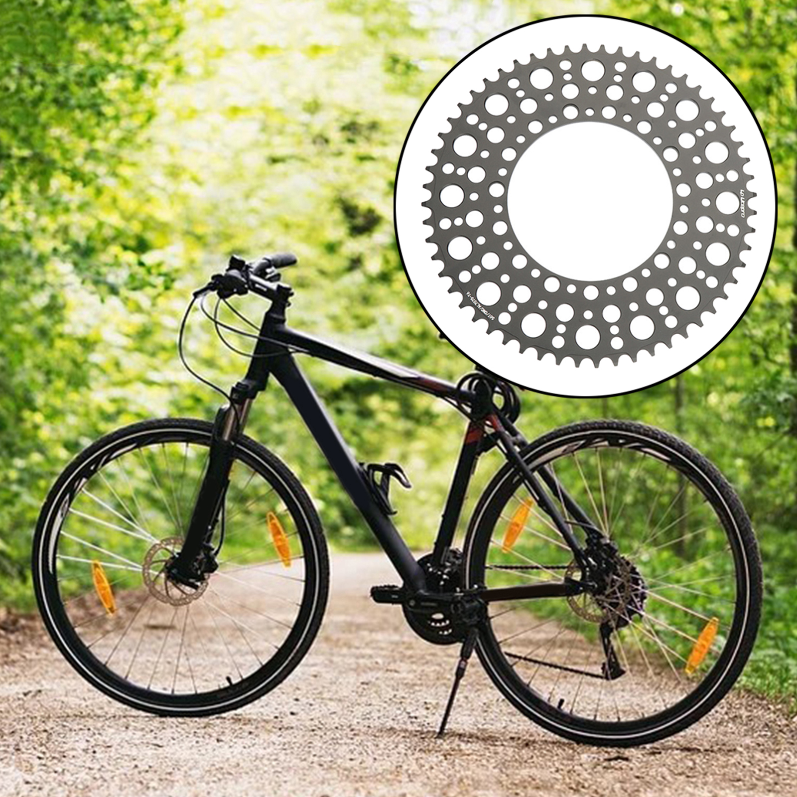 Bike Chainring Mountain Road Bicycle Folding Bike Aluminum Alloy 130 BCD Round Chain Wheel Refit Chainwheel Component Parts