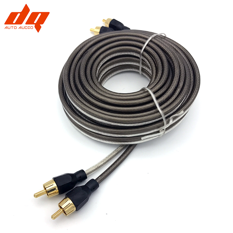AMP RCA Cables Car Audio Amplifier Inter Connect Cable For Channel US