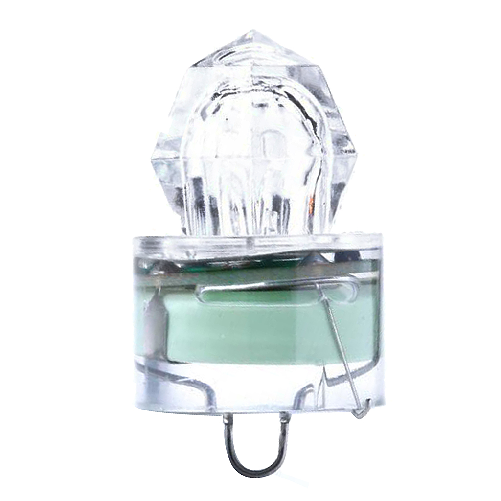 Fishing Lure Light Deep Drop Underwater Squid Strobe Water-Triggered Design Highly Sealed Diamond Flashing LED Fish Tank Decor