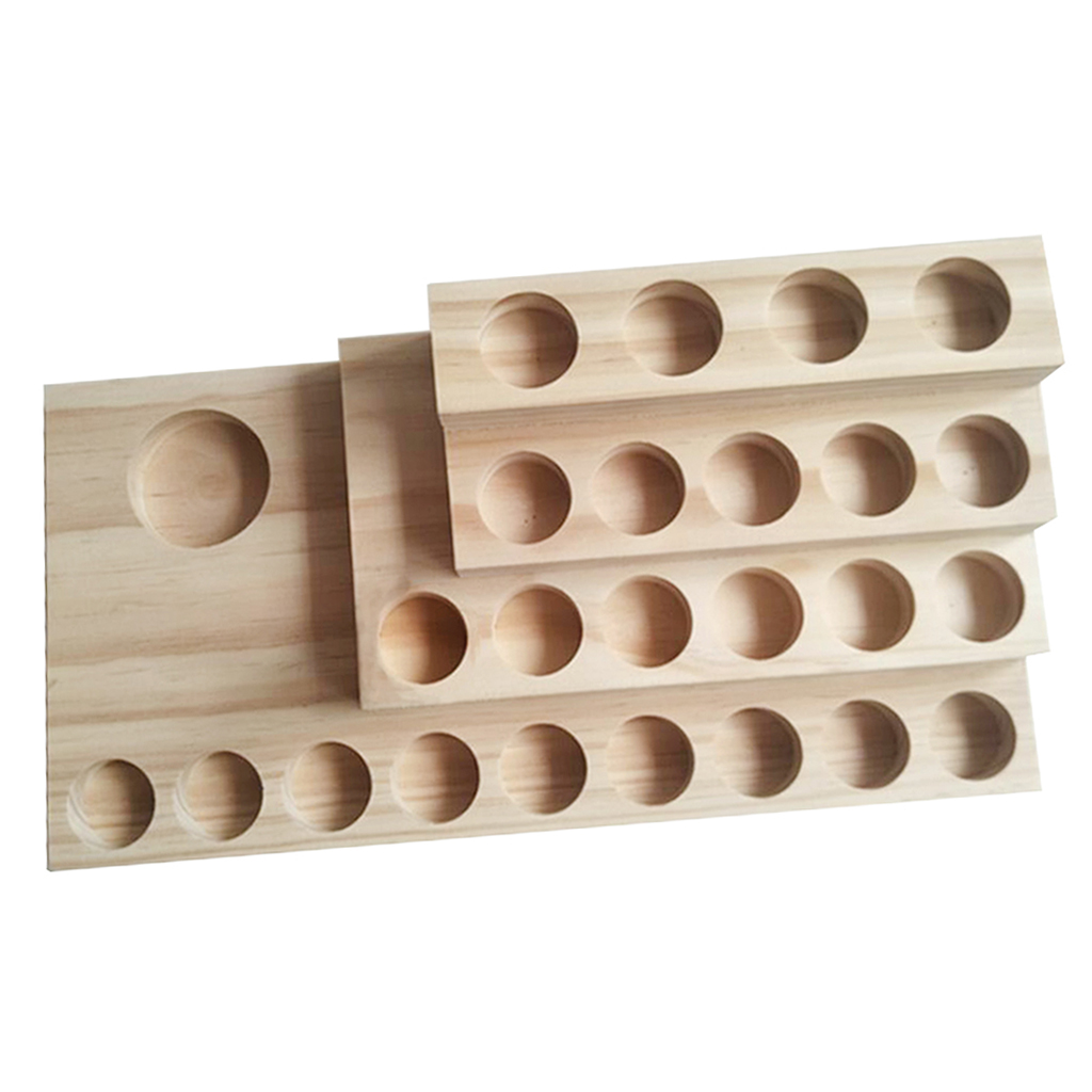 Wooden Essential Oil Storage Rack Organizers for Storage & Tabletop Display Aromatherapy Perfume Organizer Rack Stand Holder