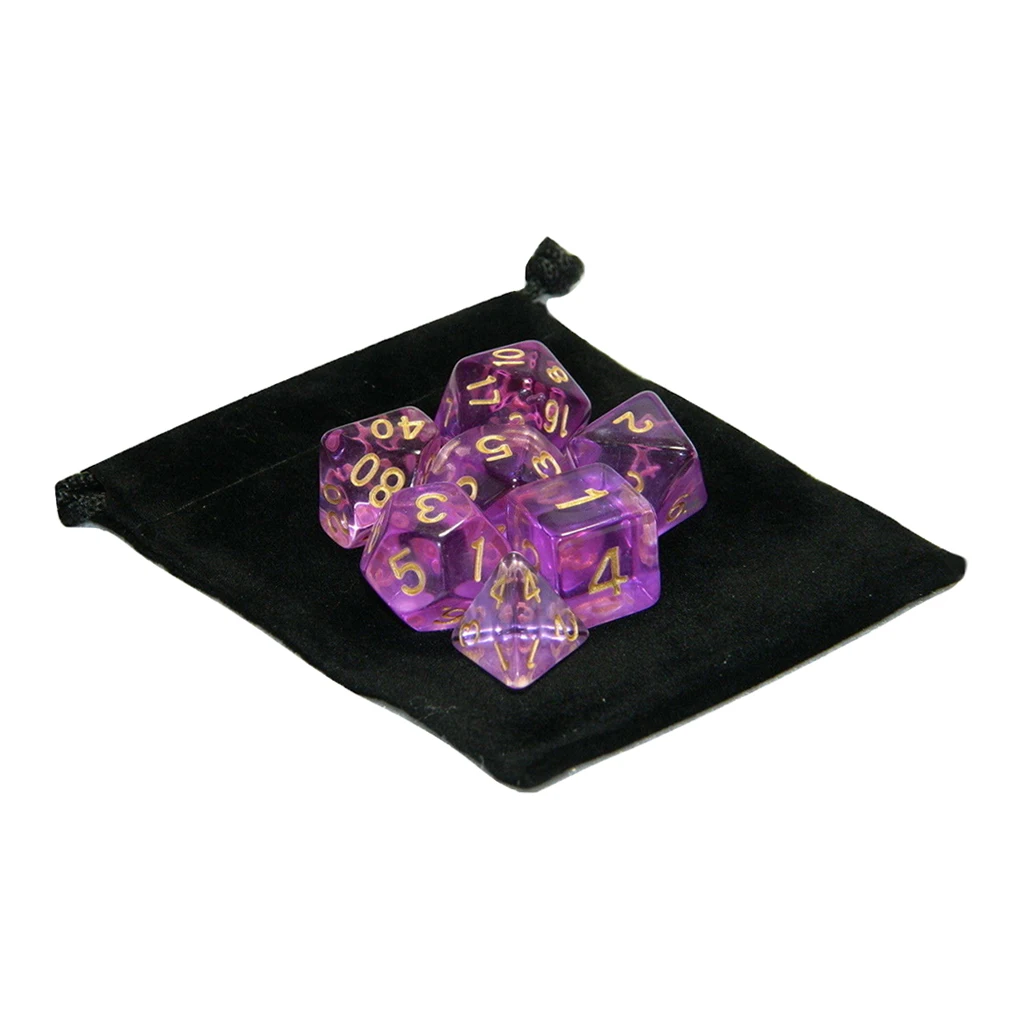 Polyhedral Dices Board Play Puzzle Toys Accessary Fridends Party D4 D10 D20