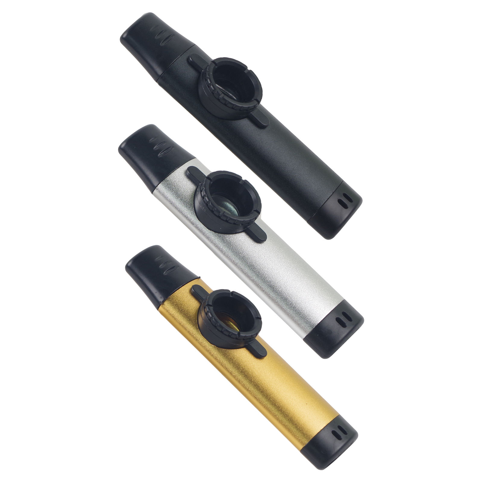 Aluminum Alloy Kazoo Harmonica with Five Diaphragm Adjustable Tones for Guitar Ukulele Kids Adults Party Gift Musical Instrument