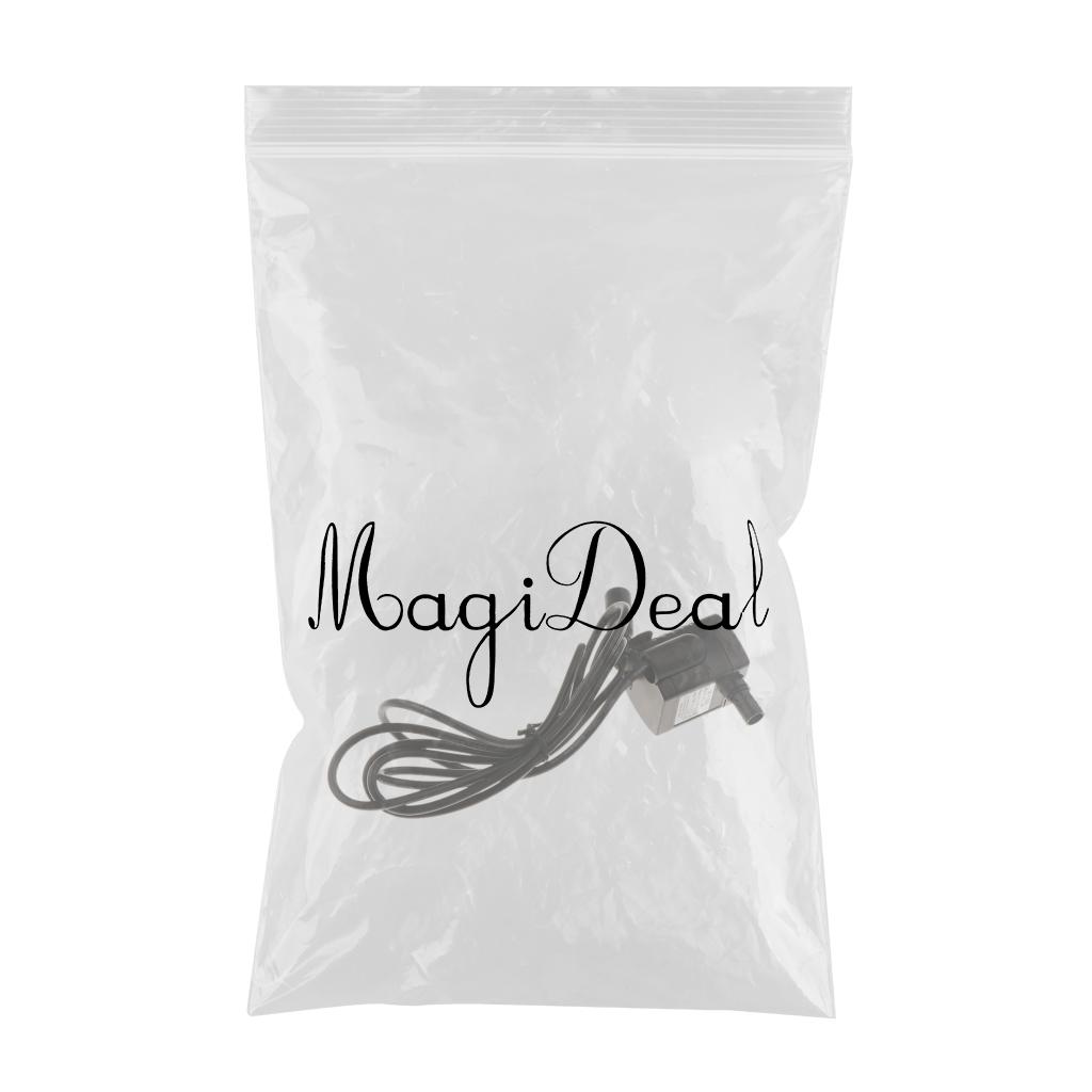 DC 12V 4.8W Mini Submersible Water Pump Aquarium Fish Tank Pond Pump +1A US Plug