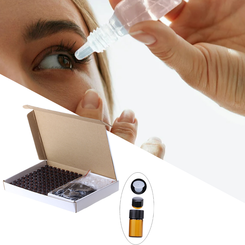 1ml-2ml Amber Glass Portable Mini Dispenser Aromatherapy Travel Must Pipette Bottles Essential Oil Bottles Aromatherapy