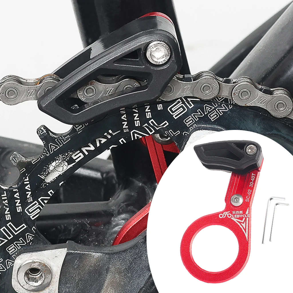 Chain Guide with Installation Tool Mount Aluminium Alloy Mount Bike Chain Guard MTB Bicycle Chain Protector Chain Deflectors