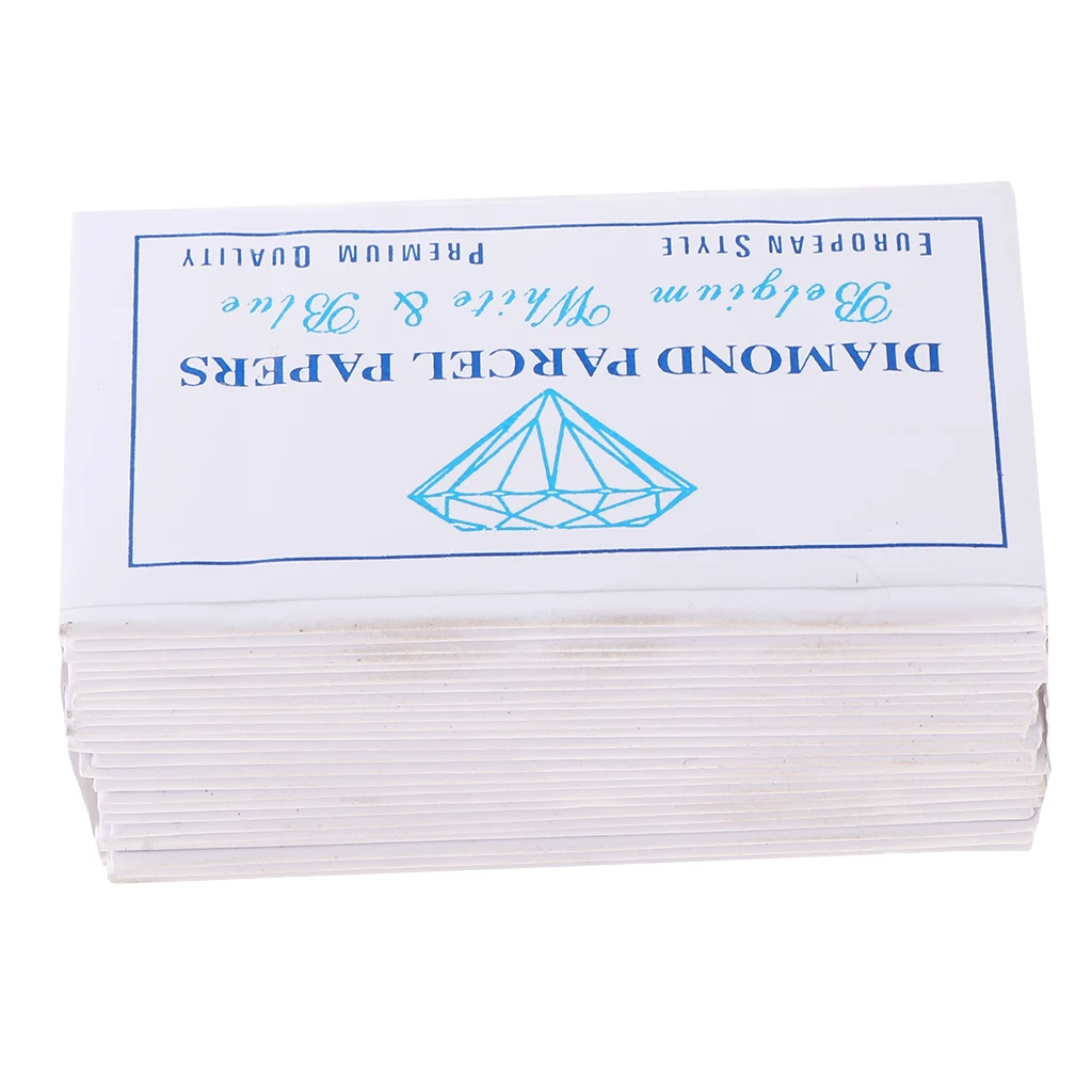 25 Pieces Paper Diamond Package Papers for Gemologist Jewelers Gemstone Opal